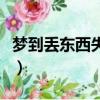 夢到丟東西失而復得是什么情況（夢到丟東西）