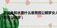 夢見魚和水是什么意思周公解夢女人(夢見魚和水是什么意思周公解夢)