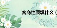 客商性質填什么(客商)