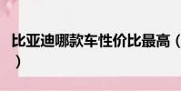 比亞迪哪款車性價比最高(哪款車性價比最高)