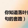 你知道落葉歸根的下一句嗎?（落葉歸根下一句的套路）