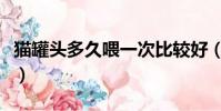 貓罐頭多久喂一次比較好(貓罐頭多久喂一次)