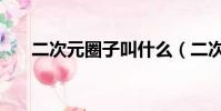 二次元圈子叫什么(二次元圈名大全)