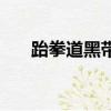跆拳道黑帶是什么水平（跆拳道黑帶）