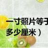 一寸照片等于多少厘米長寬高（一寸照片等于多少厘米）