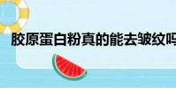 膠原蛋白粉真的能去皺紋嗎(膠原蛋白粉)