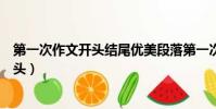 第一次作文開頭結尾優美段落第一次包餃子(第一次作文開頭)