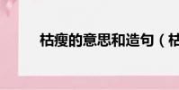 枯瘦的意思和造句(枯瘦的意思)