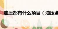油壓都有什么項目(油壓全套到底是什么)
