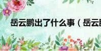 岳云鵬出了什么事(岳云鵬出軌沒人信)