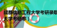 成都信息工程大學考研錄取率(成都信息工程大學考研率)