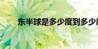 東半球是多少度到多少度(東半球)