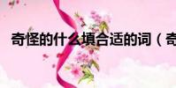奇怪的什么填合適的詞(奇怪的什么填空)