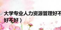 大學專業人力資源管理好不好(人力資源管理好不好)