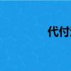 代付退款退到哪里（代付）