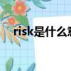 risk是什么意思英文（risky是什么意思）