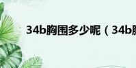 34b胸圍多少呢(34b胸圍是多大)