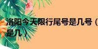 洛陽今天限行尾號是幾號(洛陽今天限行尾號是幾)