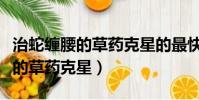 治蛇纏腰的草藥克星的最快小偏方(治蛇纏腰的草藥克星)