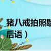 豬八戒拍照歇后語是什么意思（豬八戒拍照歇后語）