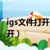 igs文件打開沒東西怎么回事（igs文件怎么打開）