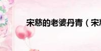 宋慈的老婆丹青(宋慈的老婆)