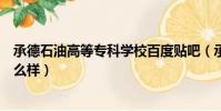 承德石油高等專科學校百度貼吧(承德石油高等專科學校怎么樣)
