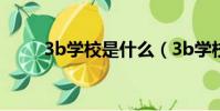 3b學校是什么(3b學校學費多少)