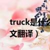 truck是什么意思中文（truck是什么意思中文翻譯）