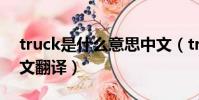 truck是什么意思中文(truck是什么意思中文翻譯)