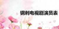 鋼刺電視劇演員表(鋼刺)