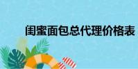 閨蜜面包總代理價格表(閨蜜面包)