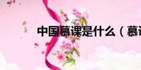 中國慕課是什么(慕課是什么)