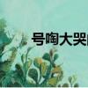 號啕大哭的意思是（號啕大哭拼音）