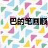 巴的筆畫順序怎么寫的（巴的筆畫順序）