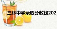 三林中學錄取分數線2022(三林中學)