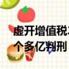 虛開增值稅2個多億判刑多久（虛開增值稅2個多億判刑）