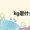 kg是什么意思（km是什么意思）