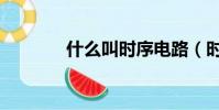 什么叫時序電路(時序電路)