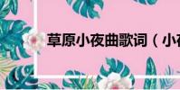 草原小夜曲歌詞(小夜曲歌詞)