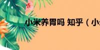 小米養胃嗎 知乎(小米養胃嗎)