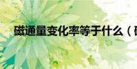 磁通量變化率等于什么(磁通量變化率)