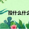 投什么什么什么（投什么問什么成語）