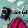 horizontally and vertically（horizontally）