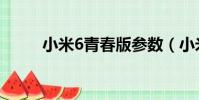小米6青春版參數(小米6青春版)