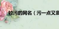 較污的網名(污一點又蠻可愛的網名)