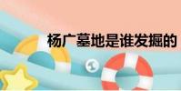 楊廣墓地是誰發掘的(楊廣墓)
