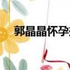 郭晶晶懷孕挺大肚子視頻（郭晶晶懷孕）