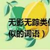 無影無蹤類似的詞語的無A無B（無影無蹤類似的詞語）