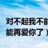 對不起我不能再愛你了英語翻譯（對不起我不能再愛你了）